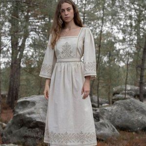 EUC | Voriagh Folk Dress in Ceramic